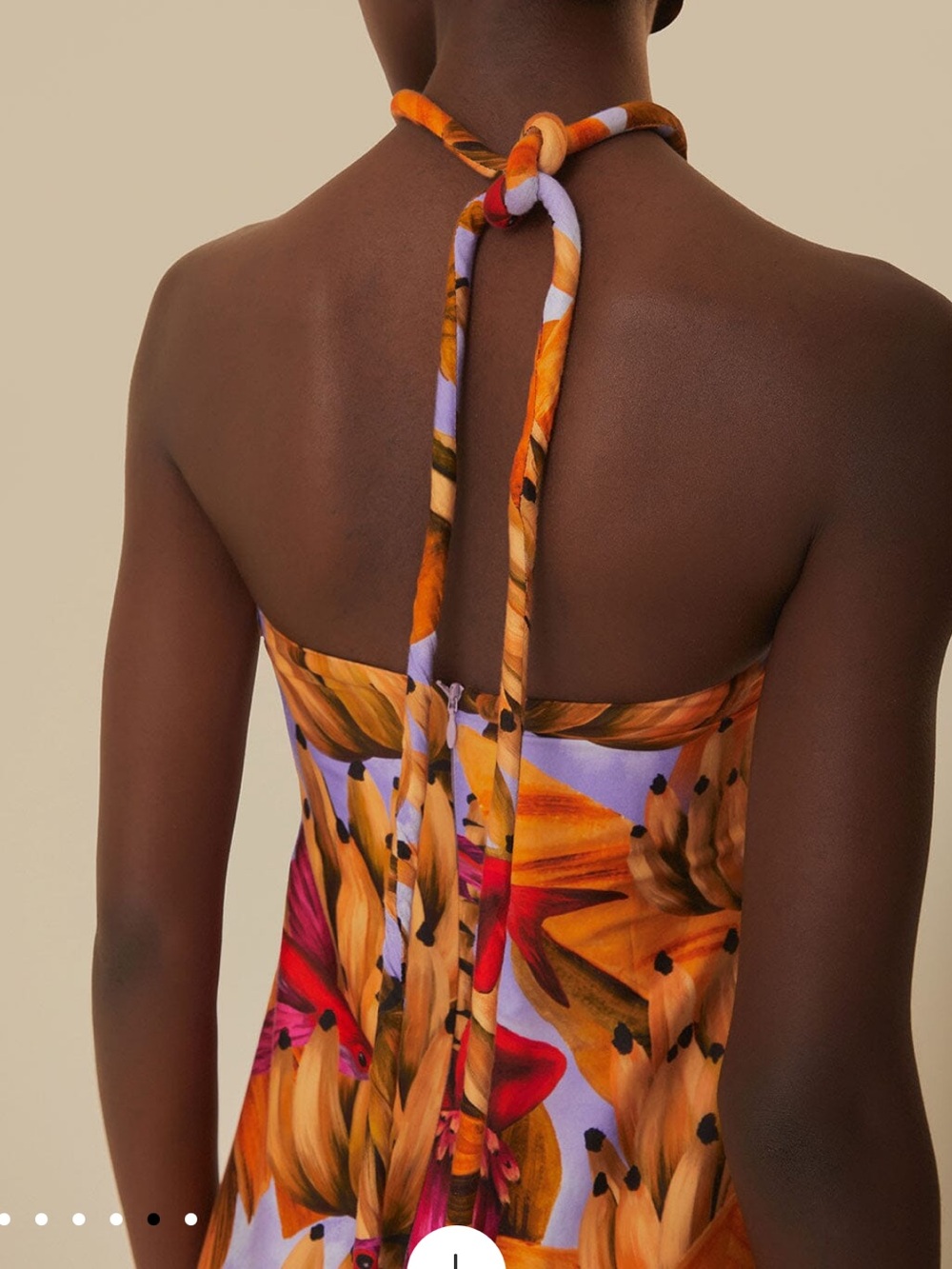 Farm Rio Lilac Banana Forest Maxi Dress NWT - Picture 5 of 6